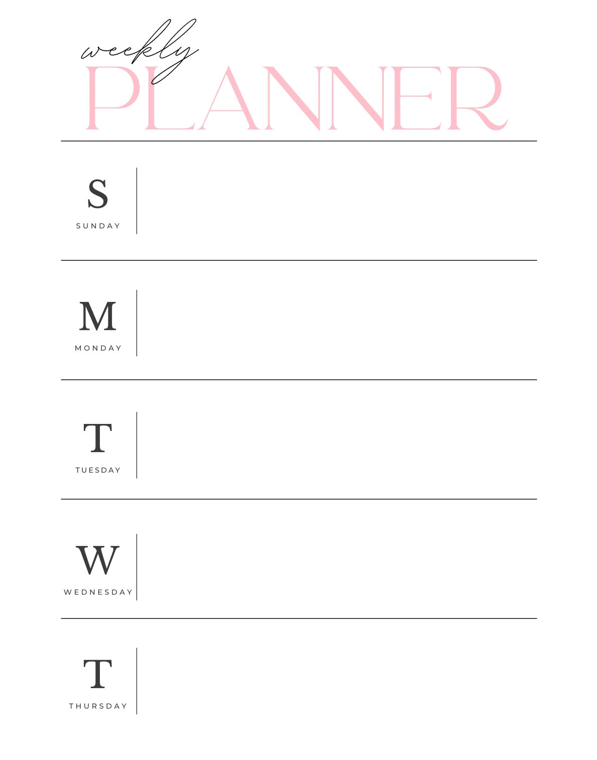 Pink Ink Planner